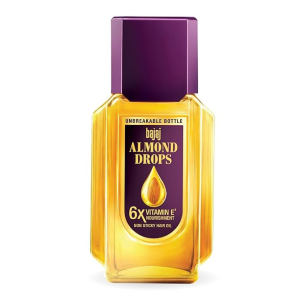 Bajaj Almond Drops Hair Oil with 2x Hairfall Reduction and 6x Vitamin E & Almond Oil- VEQ1032