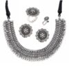 YouBella Silver-Plated Jewellery Set For Girls And Women - Silver- FEP1007 - Image 3