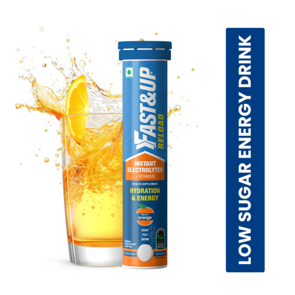 Fast&Up Reload Orange Instant Energy Drink 5 Essential Electrolytes- XWK1002