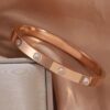 Designs & You Stainless Steel Rose Gold-Plated Ad Stones Bracelet (1 Pack 1 Piece)- WKW1008 - Image 3