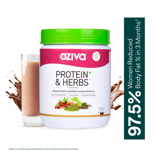 Oziva Protein & Herbs For Women - Chocolate Flavour- XWK1007