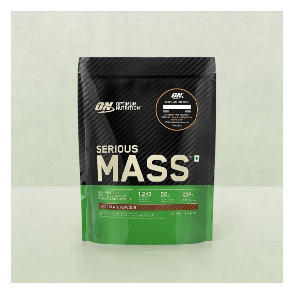 Optimum Nutrition Serious Mass Weight Gainer Powder High Protein & Calories Vegetarian Chocolate- XWK1009