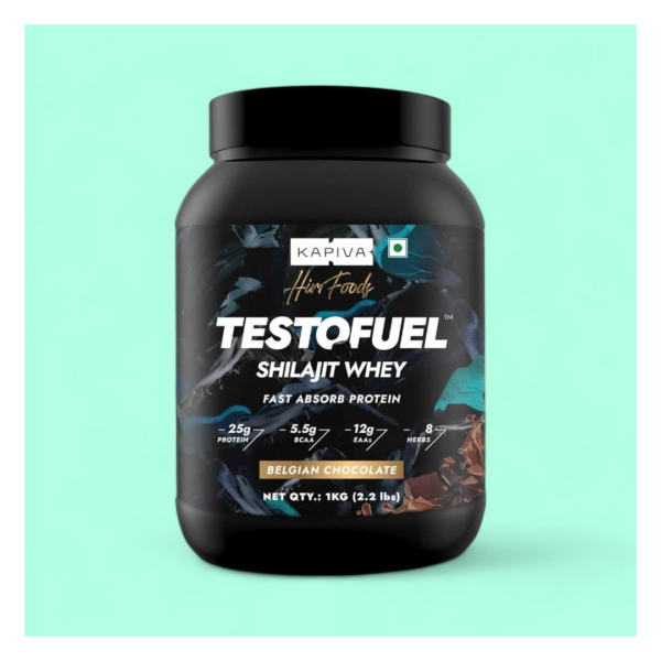 Kapiva Him Foods Testofuel Shilajit Whey Fast Absorb Protein - Chocolate Flavor- XWK1020