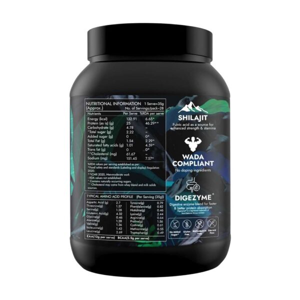 Kapiva Him Foods Testofuel Shilajit Whey Fast Absorb Protein - Chocolate Flavor- XWK1020 - Image 3
