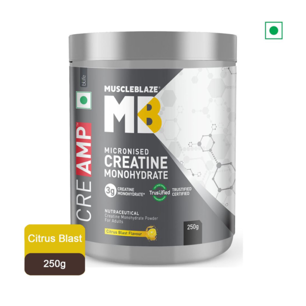 Muscleblaze Creatine Monohydrate Creamp With Creabsorb (Citrus Blast, 62 Servings)- XWK1027