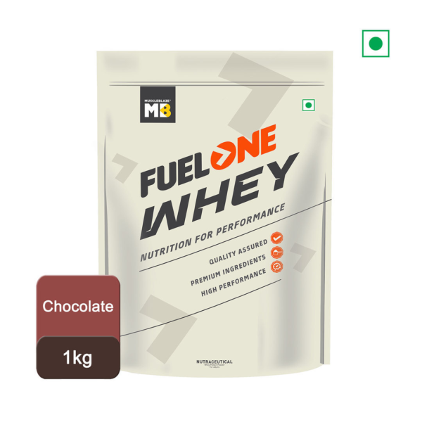 MuscleBlaze Fuel One Whey Protein Powder (Chocolate)- XWK1028