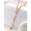 Rubans Gold-Plated Interlinked Chain Necklace- BQS1014 - Image 2