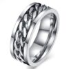 YouBella Jewellery Silver Plated Stainless Steel Ring Combo For Men (Style 1)- BUU1001 - Image 3