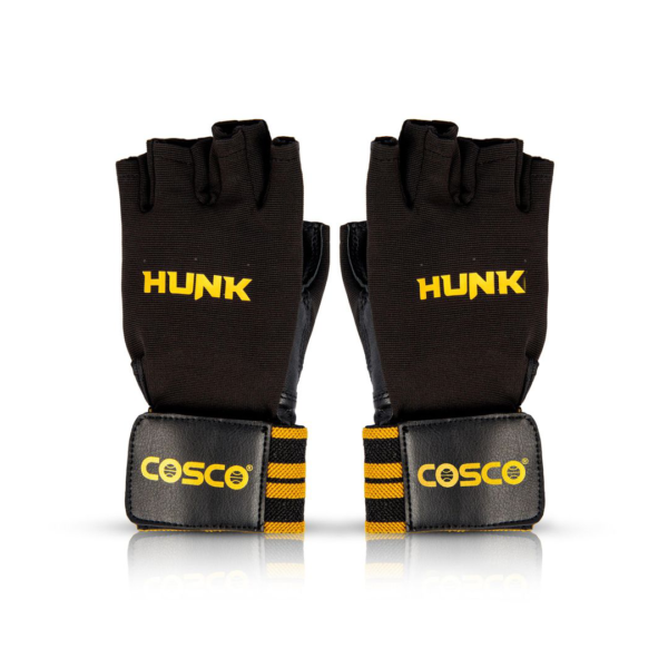 Cosco Gym Gloves - Hunk Large, 2 Pieces Made in India- XWK1038