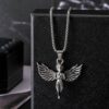 Salty Men Alpha Greek Angel Silver Chain- BUU1005 - Image 4