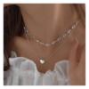 Salty Fashion Falling In Love Silver Necklace for Women- BQS1021 - Image 2