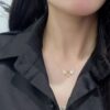 Salty Fashion Gold Color Angel Wings Necklace for Women- BQS1027 - Image 2