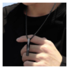 Salty Alpha Collier Black Chain for Men- BUU1013 - Image 2