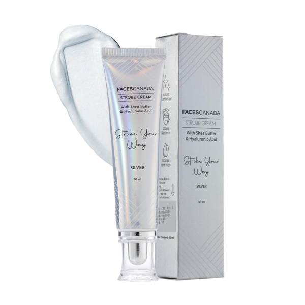 FACES CANADA Strobe Cream - Silver | Primer + Highlighter + Moisturizer- LPC1004