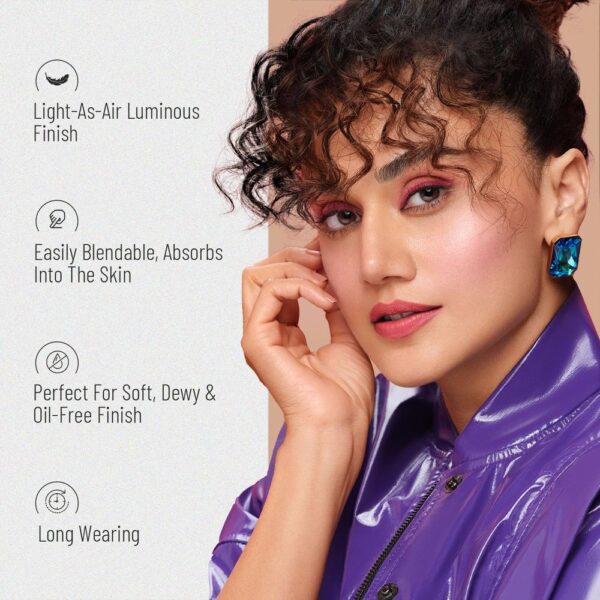 Swiss Beauty Drop & Glow Liquid Highlighter With Dewy Finish, Shade- Light Pink- LPC1009 - Image 3
