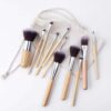 Bronson Professional Soft Bristles Makeup Brush Set With Pouch- AVT1004 - Image 2