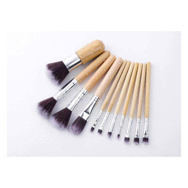 Bronson Professional Soft Bristles Makeup Brush Set With Pouch- AVT1004