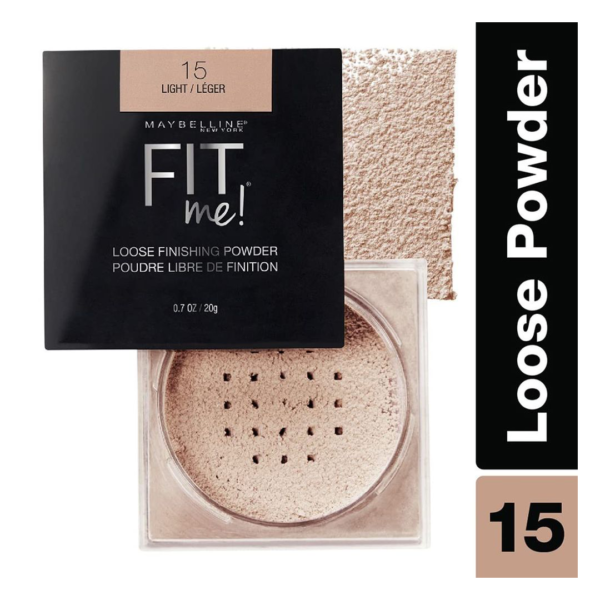 Maybelline New York Fit me Loose Finishing Powder - 15 Light- MPR1027