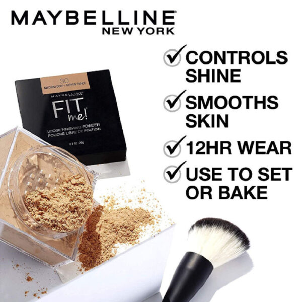 Maybelline New York Setting Powder - Light Medium | 12 Hours Wear- MPR1030 - Image 3