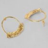 Rubans Gold-Toned Handcrafted Classic Drop Earrings- TBC1033 - Image 3