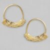 Rubans Gold-Toned Handcrafted Classic Drop Earrings- TBC1033 - Image 4