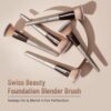 Swiss Beauty Foundation Blender Brush for Makeup | Synthetic Fibres | Easy Blending- AVT1012 - Image 2