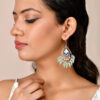 Voylla Bagh E Fiza Green Beads Earrings- TBC1044 - Image 2