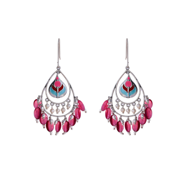 Voylla Bagh E Fiza Coloured Beads Earrings- TBC1045