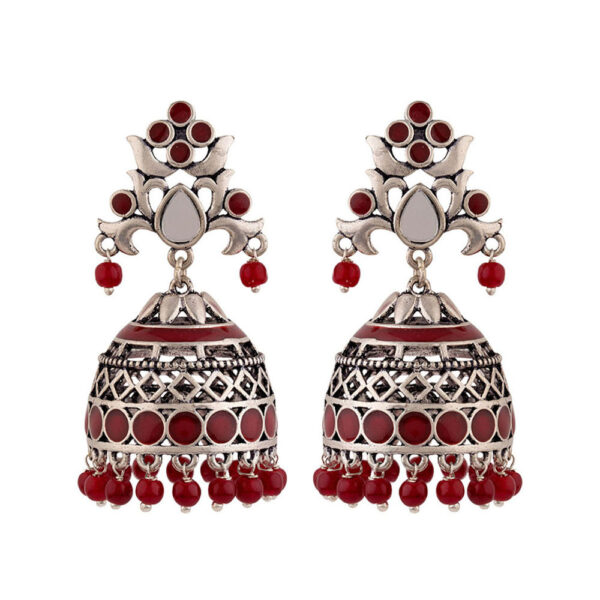Voylla Rangabati Cutwork and Beads Earrings- TBC1046 - Image 2