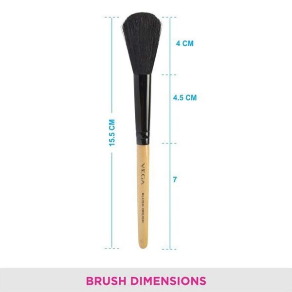 Vega Blush Brush With Wooden Handle Makeup Blush Brush Ev-19- AVT1020 - Image 2