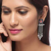 Voylla Mandala Rangoli Inspired Tassels Earrings- TBC1048 - Image 2