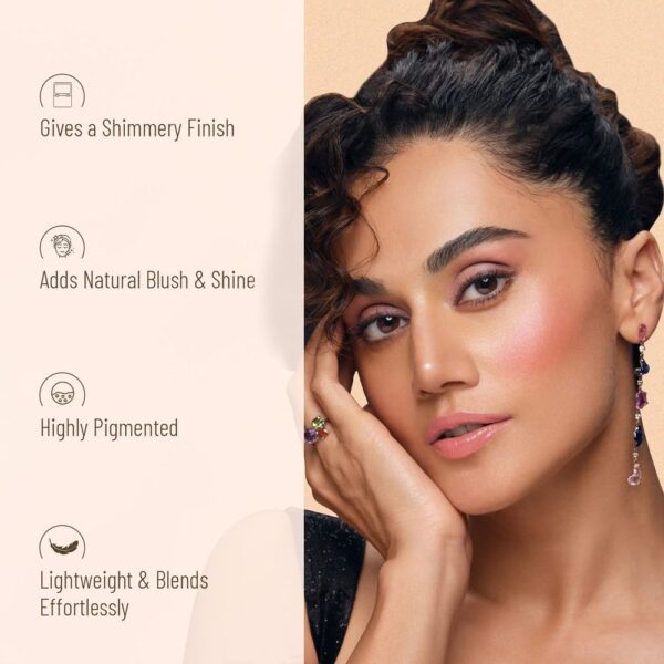 Swiss Beauty Mini Baked Shimmer Blusher And Highlighter Palette For Face Makeup Multicolor - 1- LPC1029 - Image 4