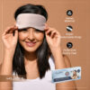 KLOY Velvet Sleep Mask - Grey- QBH1005 - Image 4