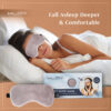 KLOY Velvet Sleep Mask - Grey- QBH1005 - Image 6