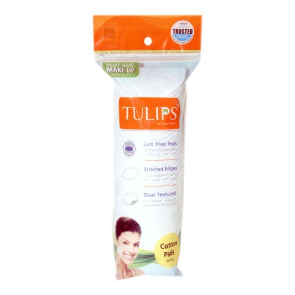 Tulips Cotton Pads Bag- QBH1007