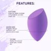 Bronson Professional Purple Beauty Blender Makeup Sponge- XJV1004 - Image 2