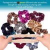 Bronson Professional Hair Scrunchies, Hair Bands Satin, Velvet, Chiffon, Cotton - (Mix Colour)- RTZ1007 - Image 4