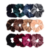 Bronson Professional Hair Scrunchies, Hair Bands Satin, Velvet, Chiffon, Cotton - (Mix Colour)- RTZ1007 - Image 2