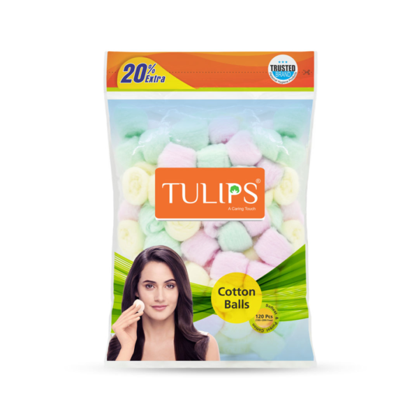 Tulips Cotton Color Balls Bag- QBH1030