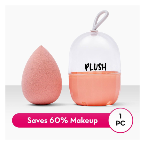 Plush Beauty Sponge For Smooth Makeup Application Peachy Puff Makeup Blender- XJV1020