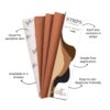 Buttchique Breast Lift Pre-Cut Body Tape Strips (Pack Of 4, Cinnamon) (6 X 28 Cms Strips)- RXC1009 - Image 3