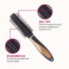 Midazzle Premium Round Black & Gold Hair Brush M310 Mihb0008- RTZ1023 - Image 5