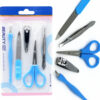 Manicure Pedicure Kit 5 In 1 Assorted Color (Nail Clipper, Nail Filer, Scissors, Tweezer & Cuticle Remover) - FJR1002 - Image 2