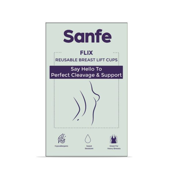 Sanfe Flix Reusable Boob Lift Cups For Breast Push Up Braless, Padded, Rabbit A-C Cup- FJR1003