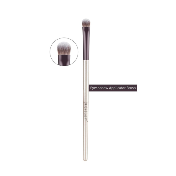 Swiss Beauty Eyeshadow Blending Brush With Soft And Synthetic Bristles For Eye Makeup - Silver- XJV1031