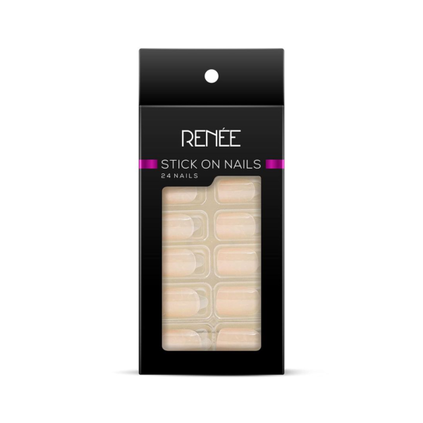 Renee Stick On Nails Bn 06| 24 Reusable Artificial Fake Nail Set - MKP1006