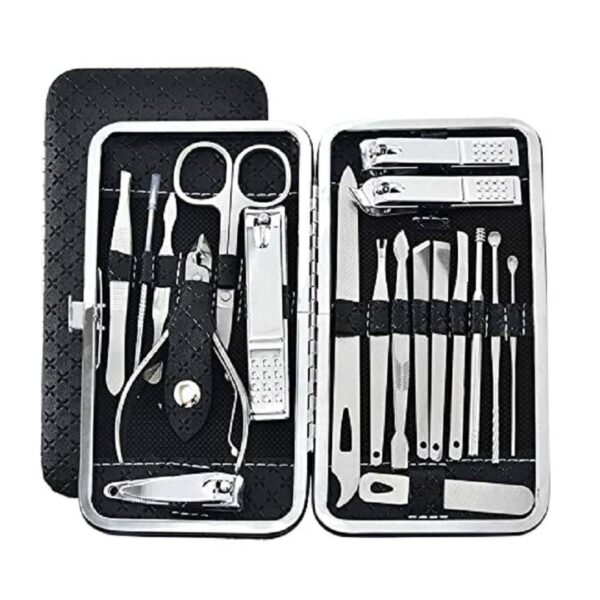 Bronson Professional Manicure And Pedicure Tool Set - 19 In 1 With Storage Case- FJR1007