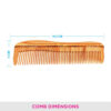 Vega Natural Wooden Styling Hair Comb,Handmade,for Men and Women (HMWC-01)- RTZ1027 - Image 5