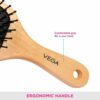 Vega Premium Collection Wooden Paddle Hair Brush For Men & Women Small- RTZ1030 - Image 5