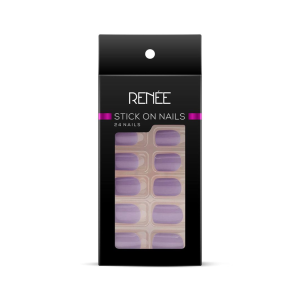 Renee Stick On Nails Bn 08| 24 Reusable Artificial Fake Nail Set- MKP1015